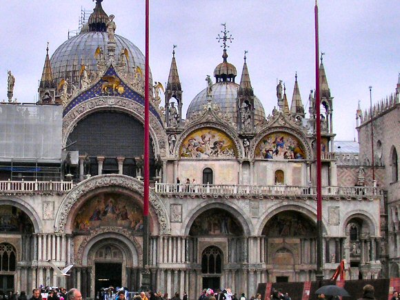Venise : la basilique saint-Marc.