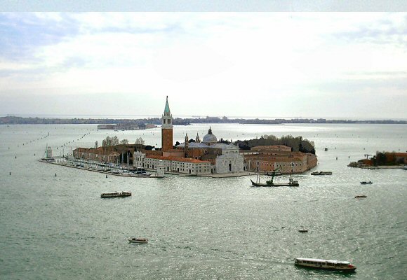 Venise : l'le de San Giorgio Maggiore.