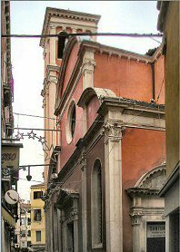 Venise : l'église san Giovanni Crisostomo.