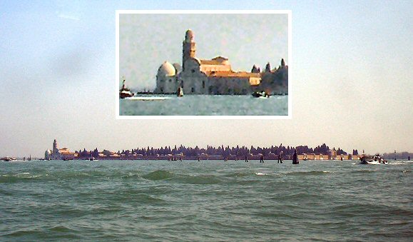 Venise : l'le de San Michele.