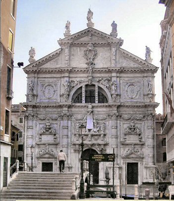 Venise : l'église san Moise.