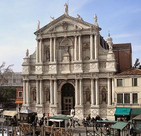 Venise : l'église des Scalzi.