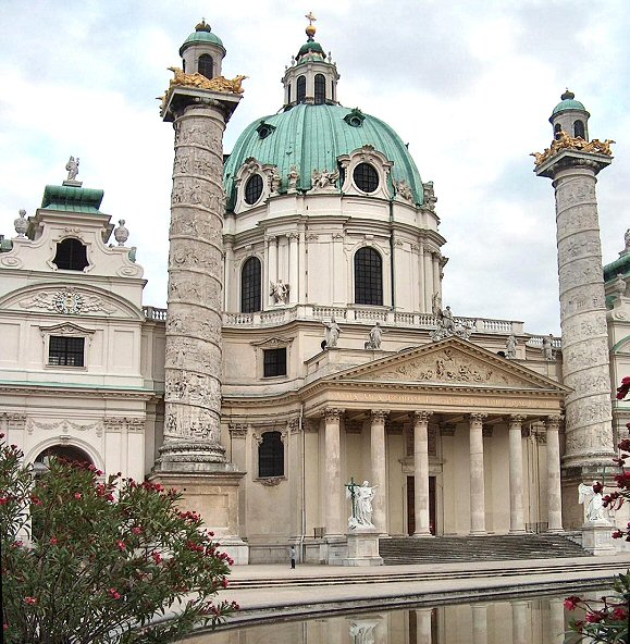 Vienne : l'église Saint Charles (Karlskirche).