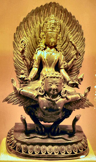 Vishnu et Garuda.