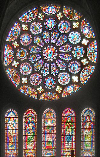 Cathédrale de Chartres : Vitraux.