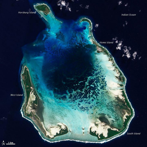 Atoll méridional des îles Cocos.