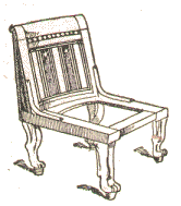 Chaise gyptienne.