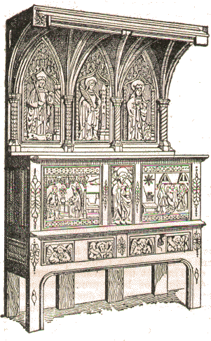 Dressoir du 15e siècle.