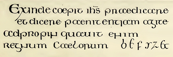 Ecriture anglo-saxonne.