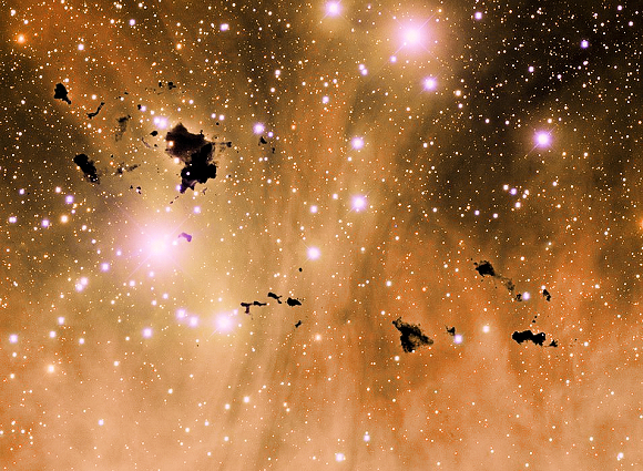 Globules de Bok dans IC 2944.
