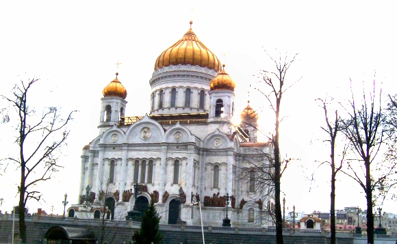Eglise du Saint Sauveur, à Moscou.