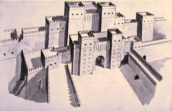 Porte d'Ishtar, à Babylone.