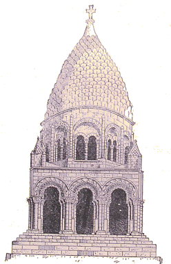 Clocher de l'abbaye de Saintes.