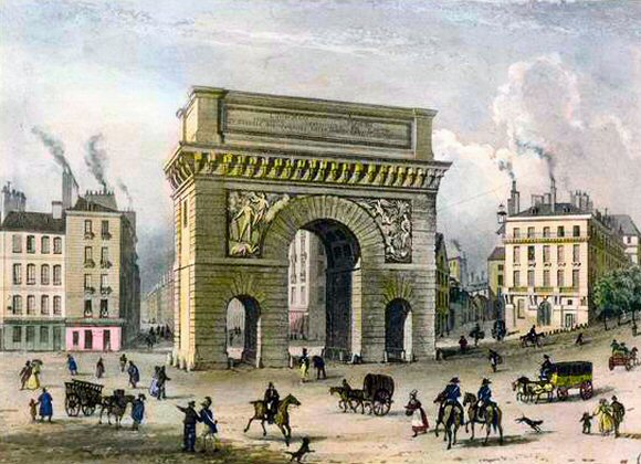 Porte Saint-Martin,  Paris.
